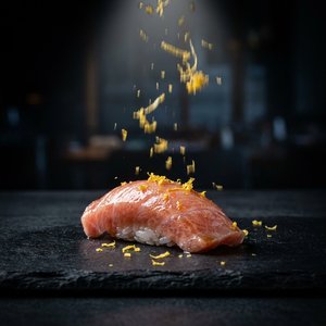 Otoro with yuzu zest